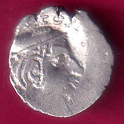 ANCIENT INDIA KSHATRAP DYNASTY KING PORTRAIT RARE SILVER COIN:- OO1923