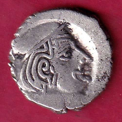 ANCIENT INDIA KSHATRAP DYNASTY KING PORTRAIT SILVER COIN– S1819