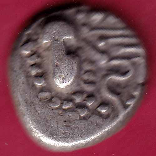 ANCIENT INDIA GADHAYA DYNASTY KING PORTRAIT COIN – S956