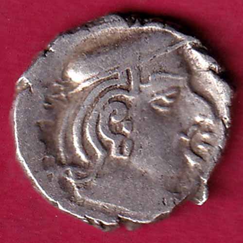 ANCIENT INDIA KSHATRAP DYNASTY KING PORTRAIT SILVER COIN - S1680