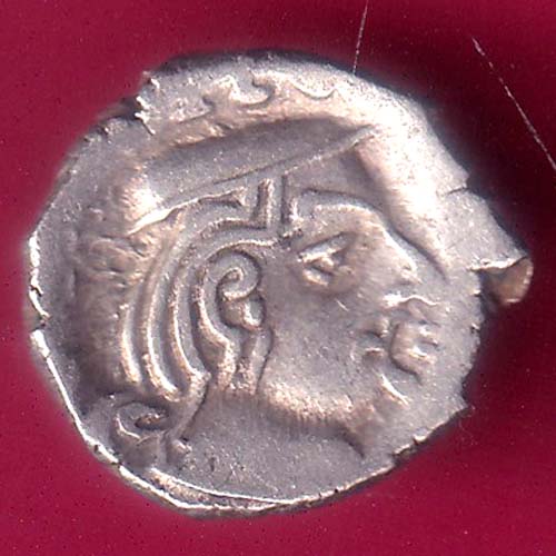 ANCIENT INDIA KSHATRAP DYNASTY KINGS PORTRAIT RARE SILVER COIN–@HUB3461