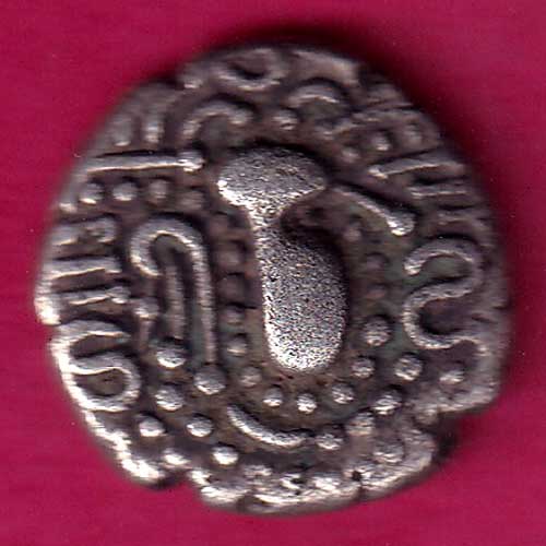 ANCIENT INDIA INDO SASSANAIN TYPE GADHAYA DYNASTY KING PORTRAIT RARE COIN-OO618