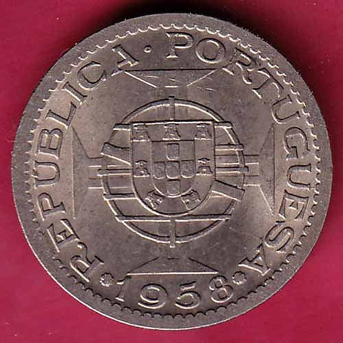 PORTUGUESE INDIA GOA 60 CENTAVOS 1958 COIN – S1956
