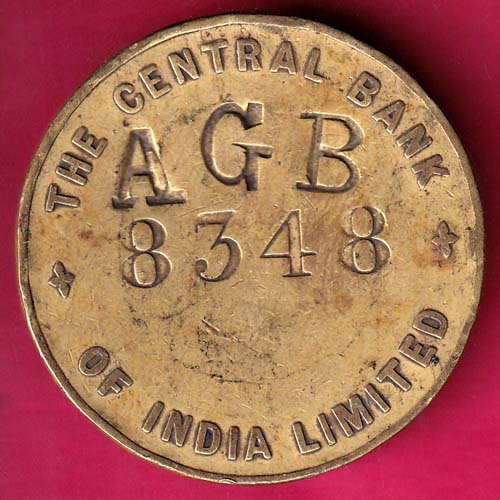 TOKEN: THE CENTRAL BANK OF INDIA LIMITED 8348-GB88