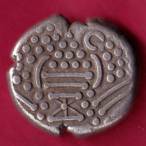 ANCIENT INDIA GADHAYA DYNASTY KING PORTRAIT COIN–@HUB1810