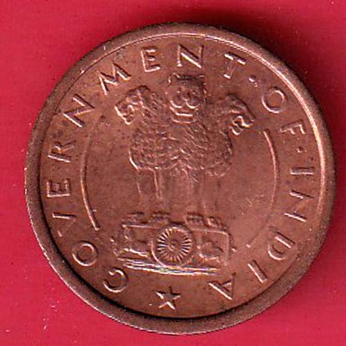 GOVERNMENT OF INDIA 1951 ONE PICE COPPER COIN :-oo4870