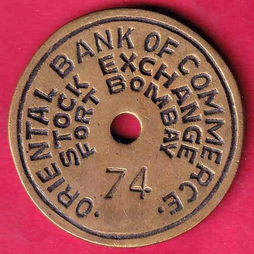 Oriental Bank of Commerce Stock Exchange Fort Bombay [74] – S2128