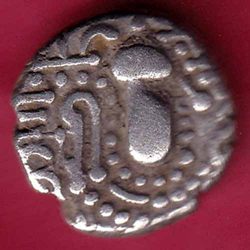 ANCIENT INDIA GADHAYA DYNASTY KING PORTRAIT COIN - S1620