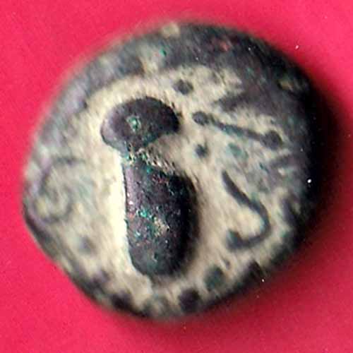 ANCIENT INDIA GADHAYA DYNASTY KING PORTRAIT COIN –@HUB2419