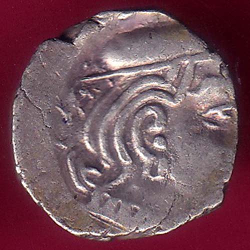 Ancient India Kshtrap Dynasty Kings Portrait Silver Coin –@HUB3114