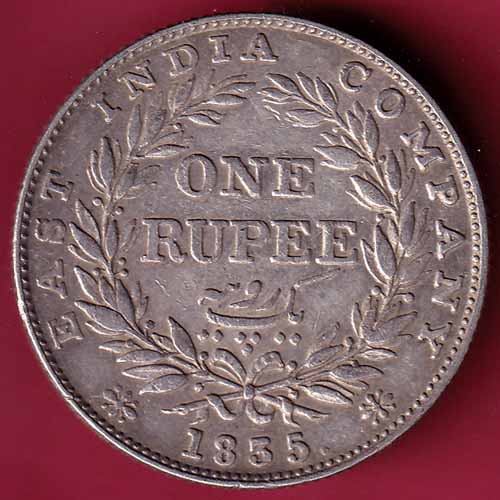 EAST INDIA COMPANY 1835 WILLIAM IIII KING GEORGE ONE RUPEE SILVER COIN – S901
