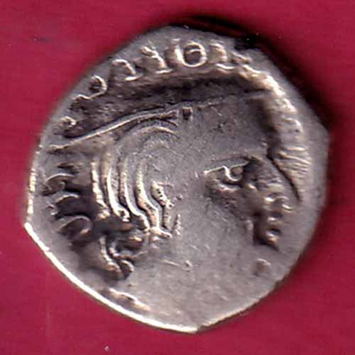 ANCIENT INDIA KSHATRAP DYNASTY KING PORTRAIT SILVER COIN –@HUB1740