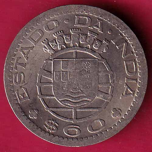 Portuguese India 60 Centavos 1959–@HUB2282
