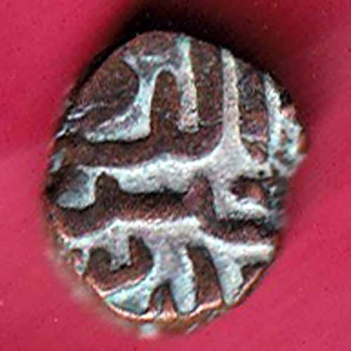 gujarat ahmedshah HALF falus copper coin Weight – 4.53 gm -VA196