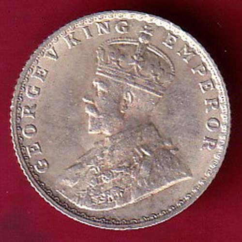 British India king geoge v 1936 HALF Rupee silver coin– OO2719