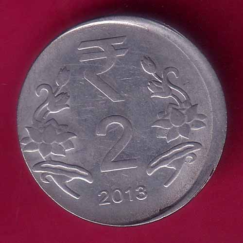 “ERROR” republic india 2013 two rupess coin–@HUB3479