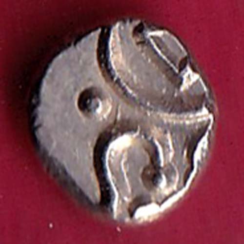 TRAVANCORE STATE RAJARAM VERMA IV SILVER CHUKRAM COIN–– S1841