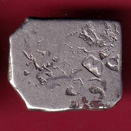 ANCIENT INDIA MAURYAN PERIOD MAGADH DYNASTY SILVER PUNCHMARK - S1740