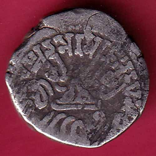 ANCIENT INDIA KSHATRAP DYNASTY KING PORTRAIT SILVER COIN - S1378