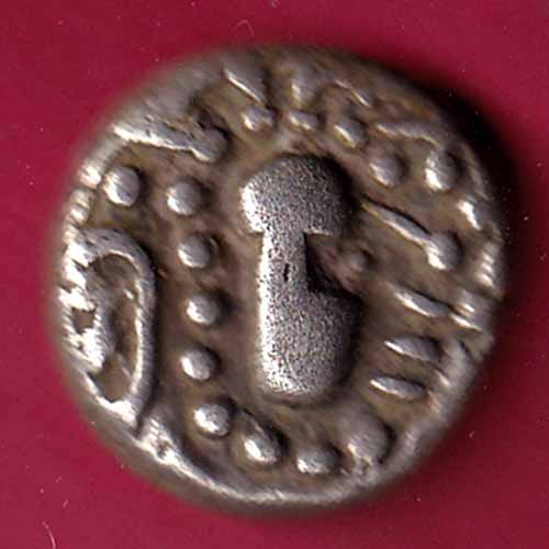 ANCIENT INDIA GADHAYA DYNASTY KING PORTRAIT COIN –@HUB1706