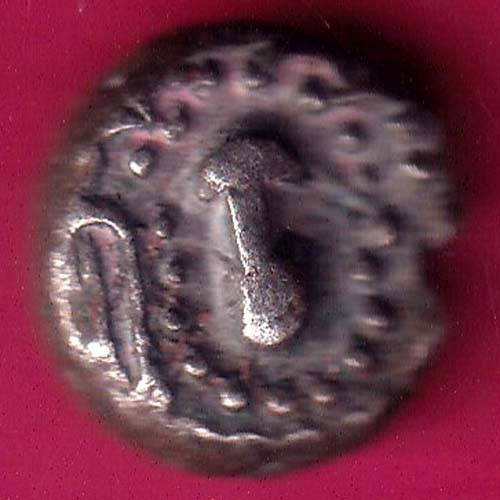 ANCIENT INDIA GADHAYA DYNASTY KING PORTRAIT COIN–@HUB3630
