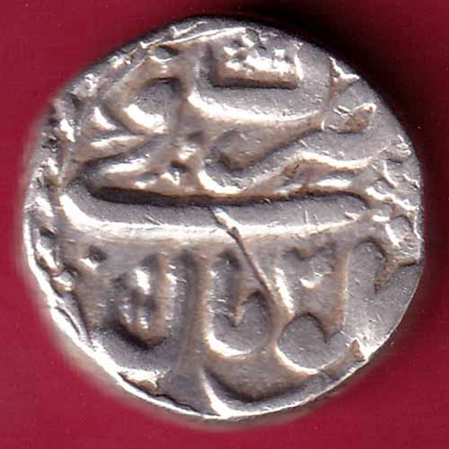 Bhopal state one rupee silver coin - S1705