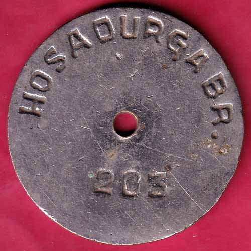 bank token: state bank of mysore hosadurga br. – S1936