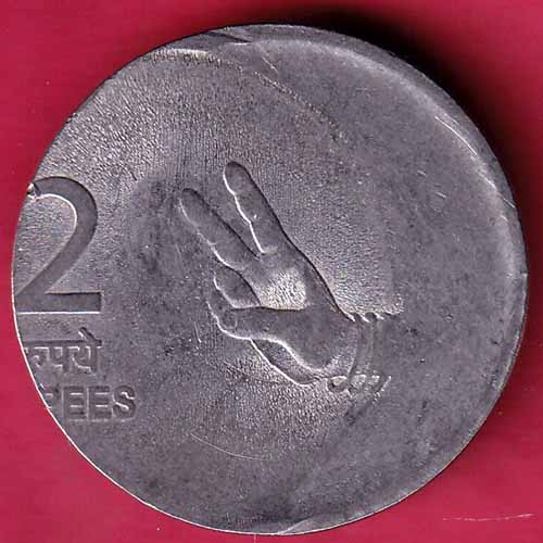“ERROR” republic india 2008 TWO rupee rare coin :-s2637