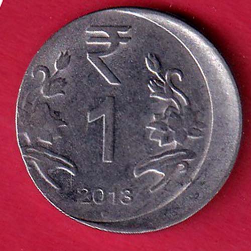 “ERROR” republic india 2018 ONE rupess coin–OO5346