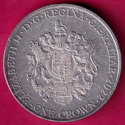 ELIZABETH II DEI-GRA REGINA. GIBRALTAR 2021 ONE CROWN THE QUEEN OF THE OCEAN TITANIC–@HUB2161