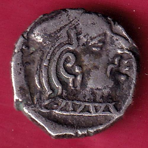 ANCIENT INDIA KSHATRAP DYNASTY KING PORTRAIT SILVER COIN– S1828