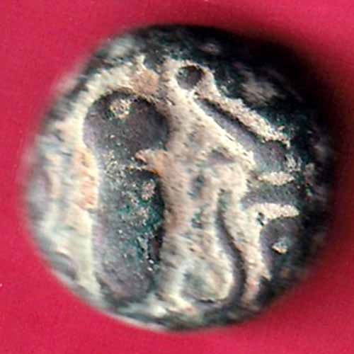 ANCIENT INDIA GADHAYA DYNASTY “SHREE OMKAR VERIETY” KING PORTRAIT COIN - S1309