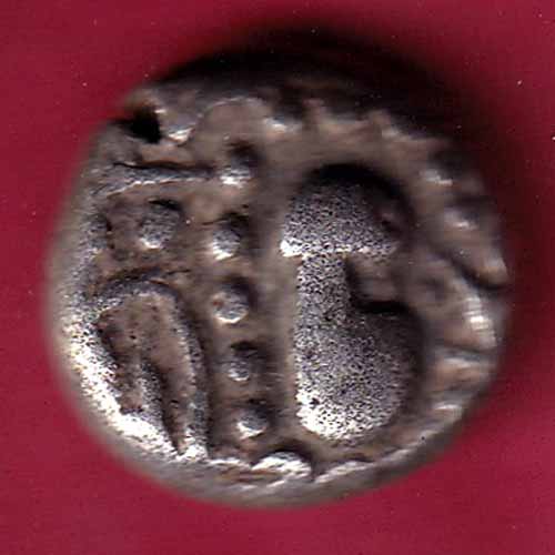 ANCIENT INDIA GADHAYA DYNASTY KING PORTRAIT COIN–@HUB2309