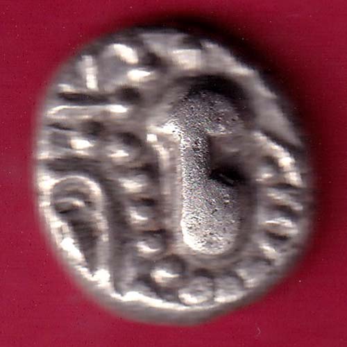 ANCIENT INDIA GADHAYA DYNASTY KING PORTRAIT COIN–@HUB2155