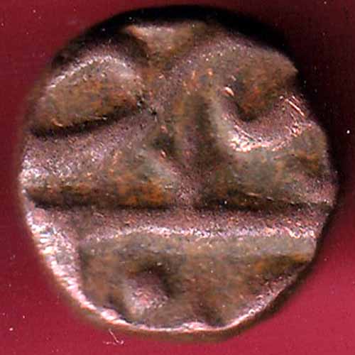 AHMEDNAGAR SULTANATE BURHAN NIZAM HALF FALUS COPPER COIN - S1669