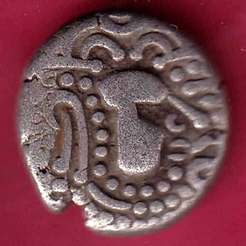 ANCIENT INDIA GADHAYA DYNASTY KING PORTRAIT RARE COIN – S1129