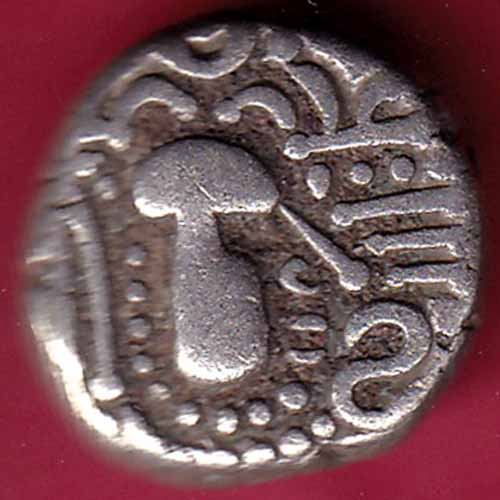 ANCIENT INDIA GADHAYA DYNASTY KING PORTRAIT COIN  - S1635