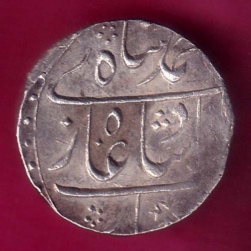 Mughals Ahmedshah Bahadur GWALIOR mint one rupee beautiful silver coin–@HUB3549